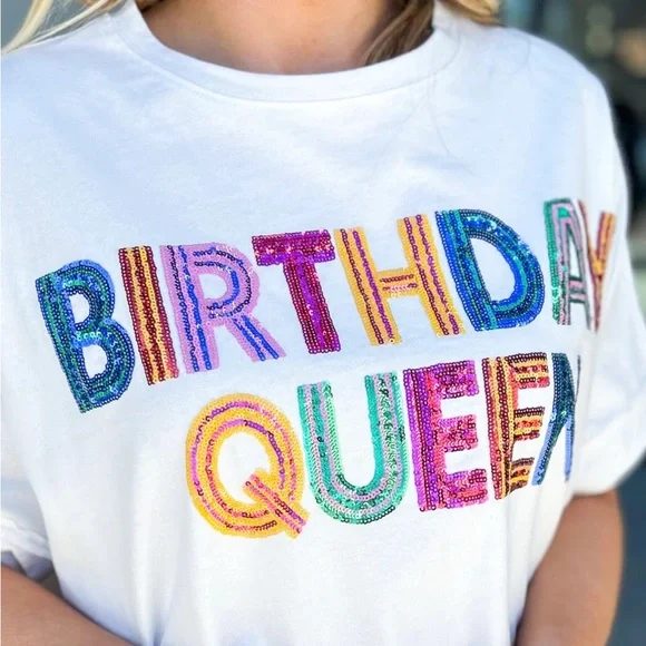 White 'Birthday Queen' T-Shirt - Picture 2 of 10